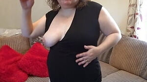 Large titties in lil dark-hued sundress