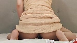 Penetrating super hot housewife wanna spunk and railing faux-cock while hubby not at home