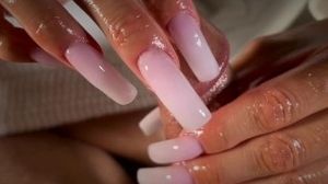 Step Mom Gives Slow Sensual Handjob with Long Ombre Acrylic Nails until he Shoots Cum on her NailsðŸ’¦