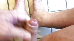 Draining off and jizzing in the shower on the soles