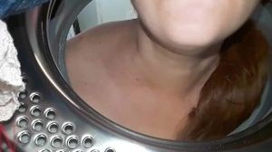 Domination in laundry. Housewife fucked in the washing machine. 3