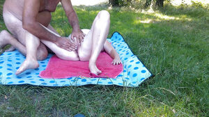 Intense finger-banging and wanking on the naturist beach