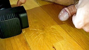 Let's observe and Listen to How This fellow pops on His hard-on with a Sports electro-hitachi!