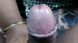 Tamil aunty hand-job his husband and rub and have fun scorching nip and spear