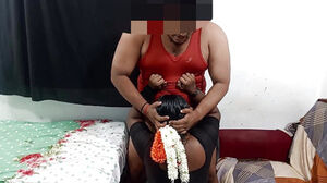 Desi wifey super-steamy fellatio mouth pound and mounds milk gulp super-steamy orgasmic coochie eating