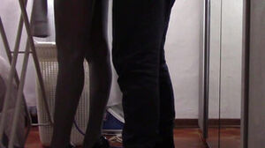 The cougar with cool gams and stockings Irons and Gets caressed and porked