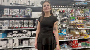 Teenie Catches Stranger Looking Up Her micro-skirt And pummels Him In The rest room