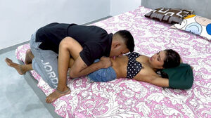 The bf brought the gf to his palace when his family was not at home