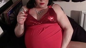 Are You A Cock Sucking Sissy? BBW Mistress Smoking Strapon