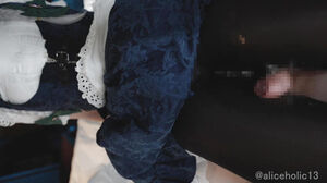 Sakuya Izayoi costume play smooth & glistening stocking feet wank
