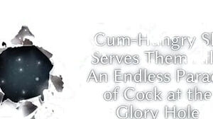 Cum-hungry cockslut obeys Them All - an unending Parade of beef whistle at the Glory slot