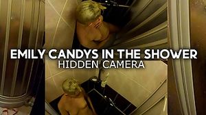 Spy peeping hidden camera - Emily and Shower's Orgasm