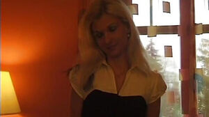 Olga's first-ever porno an Exhibitionist Street tart milking