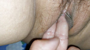 Labia utter of water and petite man rod jizm