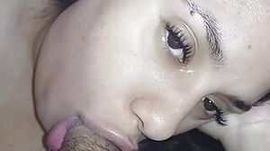 Point of view of the mega-slut slurping all my internal cumshot with her hungry hatch