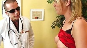 The doctor has a hard cock and makes milf Fayth Deluca horny