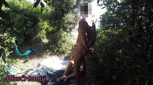 French lady deep throating inexperienced on bare Beach public in Greece to stranger with jizz shot - MissCreamy