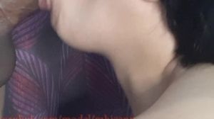 'Close up Blowjob and Cum on mouth ending Asian MILF'