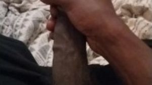 Slow stroking my dick