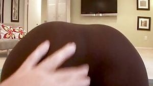 Brunette MILF gets POV stuffed in both holes after teasing