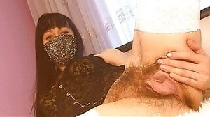 lick my hairy pussy, I really love it when you sniff and lick my big labia and drill all my holes with your tongue, I'll