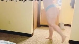 Up close and personal workout with bigbootilatte! PAWG POV