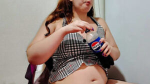 Bashful woman Can't Stop licking swift Food...