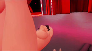 Stripper has to deep-throat the faux-cock hetero from her rump. ComeCloser VR Gameplay
