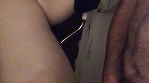 i fuck her on the massage table with stirrups and i cum on h