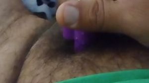 Lil prick clitty vibrated to climax
