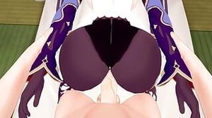 Internal cumshot in Mona humungous bootie Genshin influence manga porn Uncensored