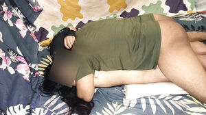 Warm desi aunty boinked firm by his bf and spunk inwards her taut vulva , Hindi fuck-fest movie