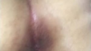 Butthole up close dildo in the pussy