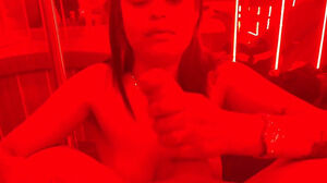 Predominant My hotwife in Amazon posture in a adorable Neon Lights apartment