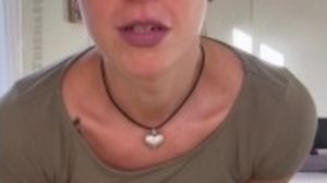 Strip tease JOI - cum over German Milf Trishas natural mom boobs & body