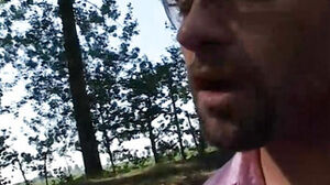 ﻿2 Hikers Meet a adorable woman in the forest for Some enjoyment