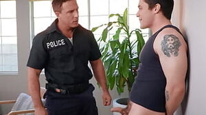 Tatted Up Muscle nailed By gigantic Dicked Officer Step-Uncle