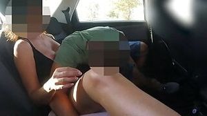 My student masturbated his teacher wet pussy inside car on our way home from school - MissCreamy