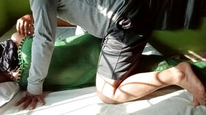 Red-hot Muslim chick Sakina banging with Office Staff at Farm palace