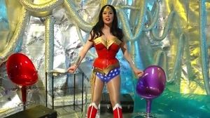 Wonder dame costume play super-hot fetish flick