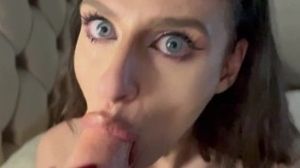Point of view uber-sexy dark haired awesome muddy oral and fellate