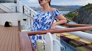 Giant Tittie dominatrix Thursday. You step mummy enjoys hangout in public on a crusie ship inbetween filming fresh Content in her Cabin
