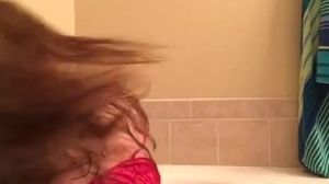 ONLYFANS NIKKIMARIEX3 super-steamy cougar disrobe taunt WITH fuck stick IN tub