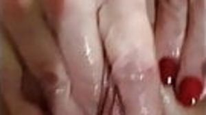 JuicyDream - German Couple - My wife masturbating and fingering her wet juicy pussy
