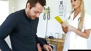 Blonde Stepmom Doctor Fixes A Hard On With Blowjob