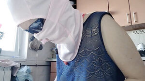 Sumptuous cougar attempting on underpants. Seeing a furry cougar, furry cunny, ginormous breasts, ginormous backside.
