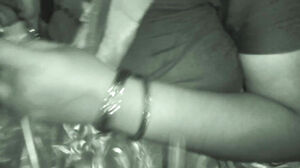 Aunty Home working melons pressing in spouse