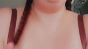 Sexy bbw smokes in pigtails