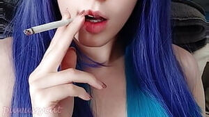 Egirl smoking in your face CLOSE UP (ask me for utter vid)