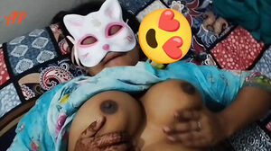 Big black cock splashes a gigantic blast Deep Insidw a wild obese Desi Bhabi humid slit - Akashprime.